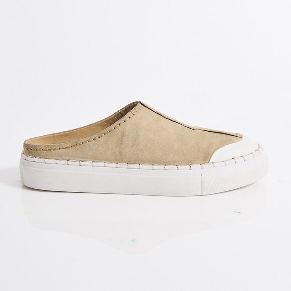 🎉LAST CHANCE🎉 FREE PEOPLE Juno Slip On Sport Sneakers / Cafe Suede - Picture 6 of 10